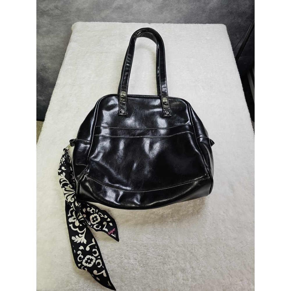Thirty One Black Bowling Bag Shoulder‎ Purse Tote Bag